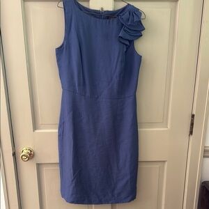 Elegant Blue Sleeveless Dress